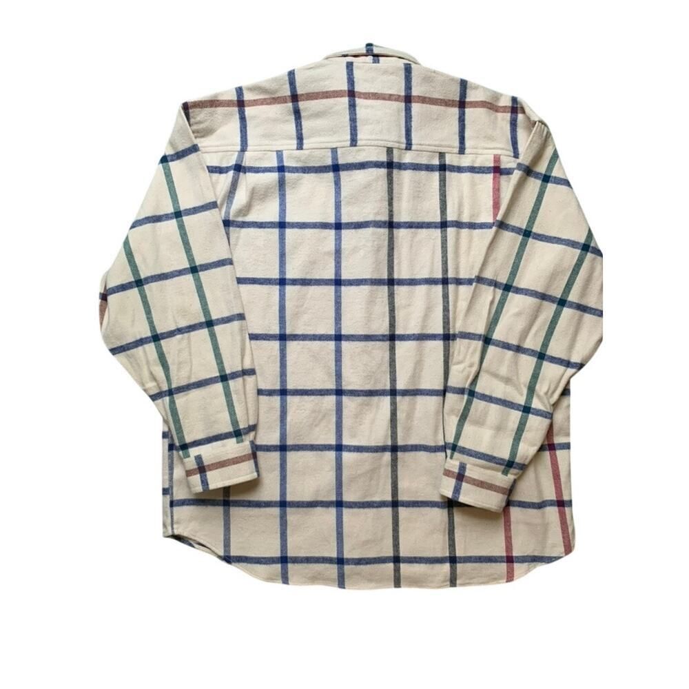 Tom Tailor Thick Flannel Warm100% Cotton Plaid Button Down Overshirt Mens XL - Picture 5 of 6